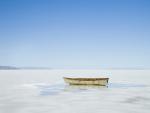 Rowboat In the Middle of Nowhere Great Salt Lake Desert Utah