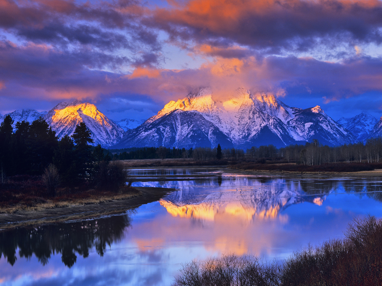 Mount Moran, Snake River, Grand Teton National Park, Wyoming