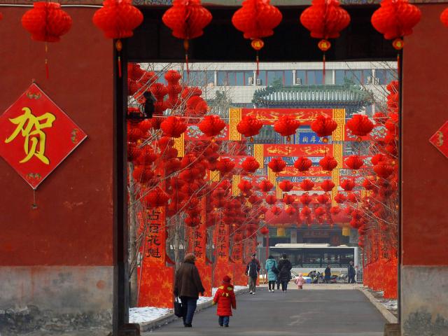 Red Lanterns, Ditan Park, Beijing, China
