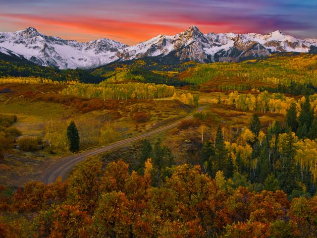 Sneffels Range Sunrise, San Juan Mountains, Colorado