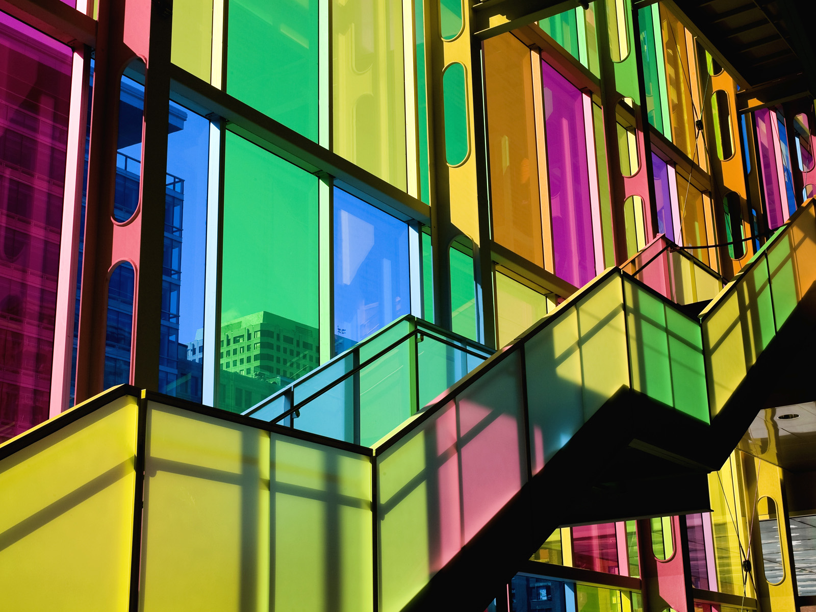 Staircase at the Palais des Congres, Montreal, Quebec