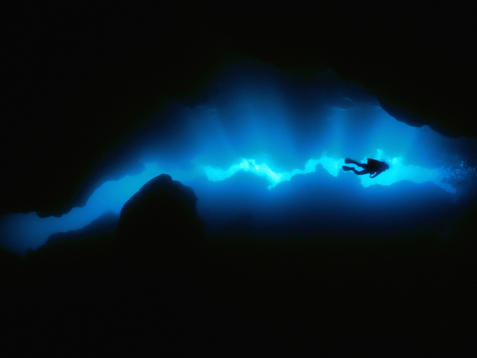 Diving in the Grottoes Honduras