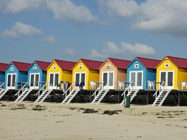 Beach Huts, Vlissingen, Zeeland, Vlissingen, Netherlands