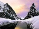 Lake Louise in Winter Banff National Park Alberta Canada