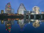Austin Skyline along Town Lake Texas