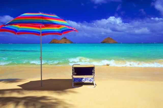 tropical oasis at lani kai beach, oahu, hawaii