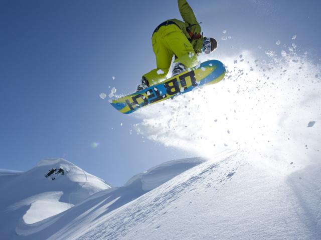Snowboading in the Mount Baker Backcountry North Cascades Washington