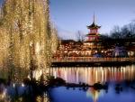 Tivoli Gardens At Christmas Scandinavia