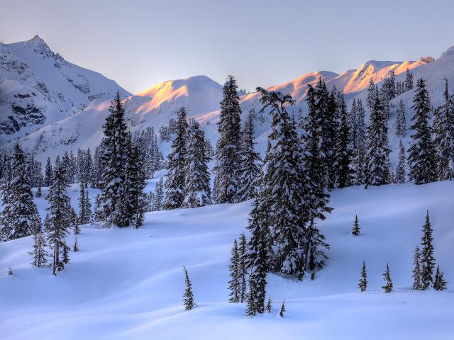 Winter Morning in the North Cascades North Cascades National Park Washington