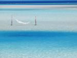 Hammock Hanging in Shallow Water, Maldives, Indian Ocean