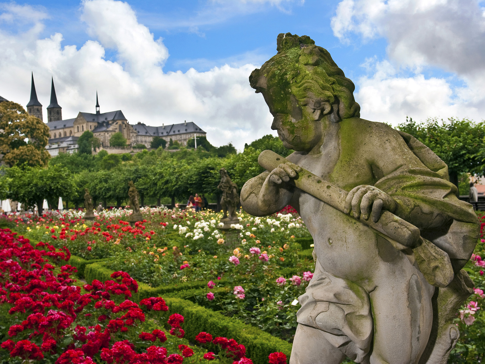Rose Garden, New Palace, Near Bamberg Cathedral, Germany