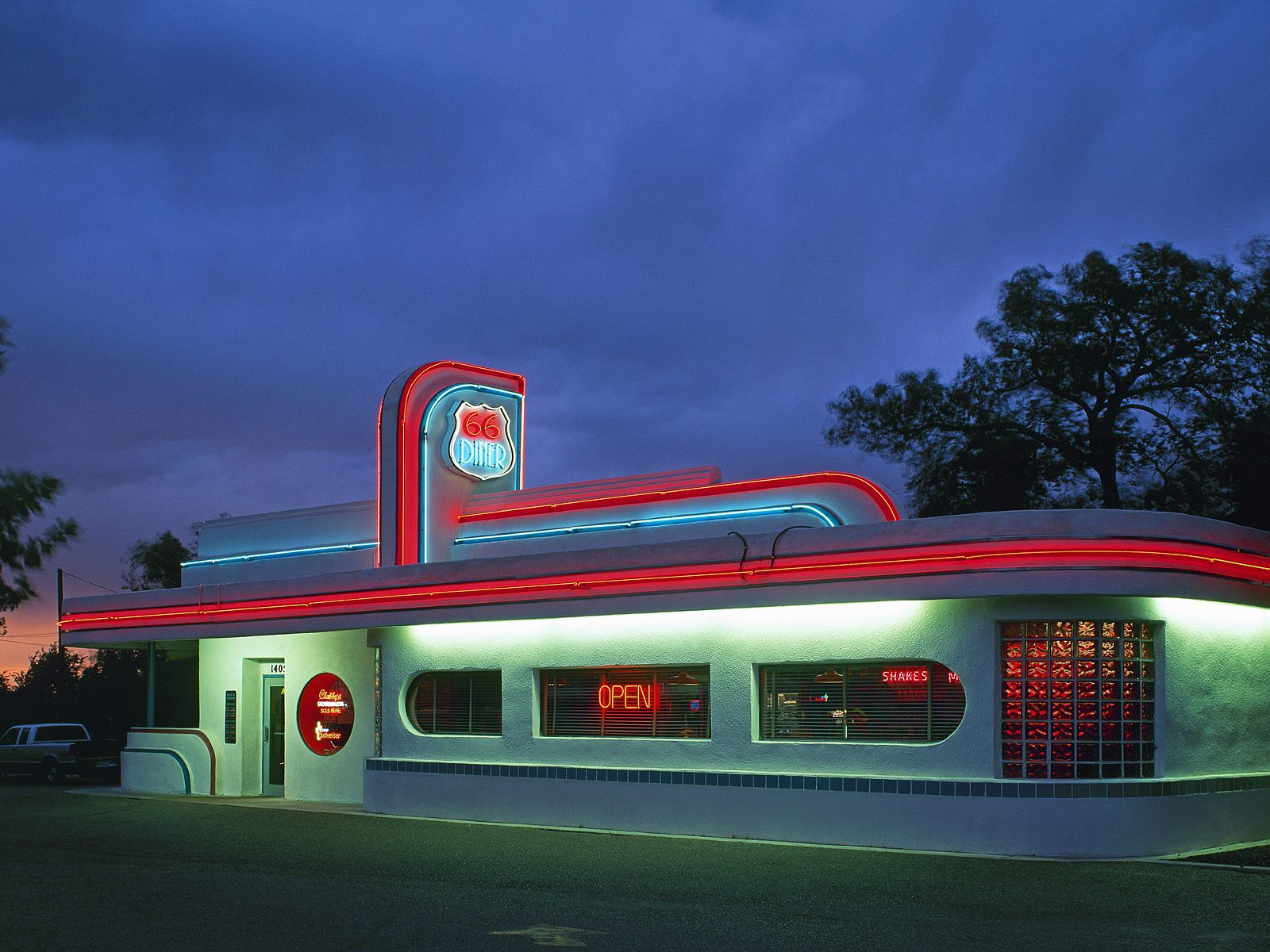 Roadside Cafe Along Route 66, Albuquerque, New Mexico