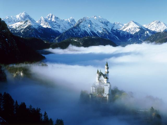 Neuschwanstein Castle From Above, Germany