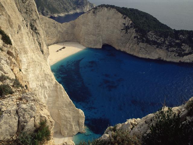 Secluded Beach and Cove, Zakynthos, Greece